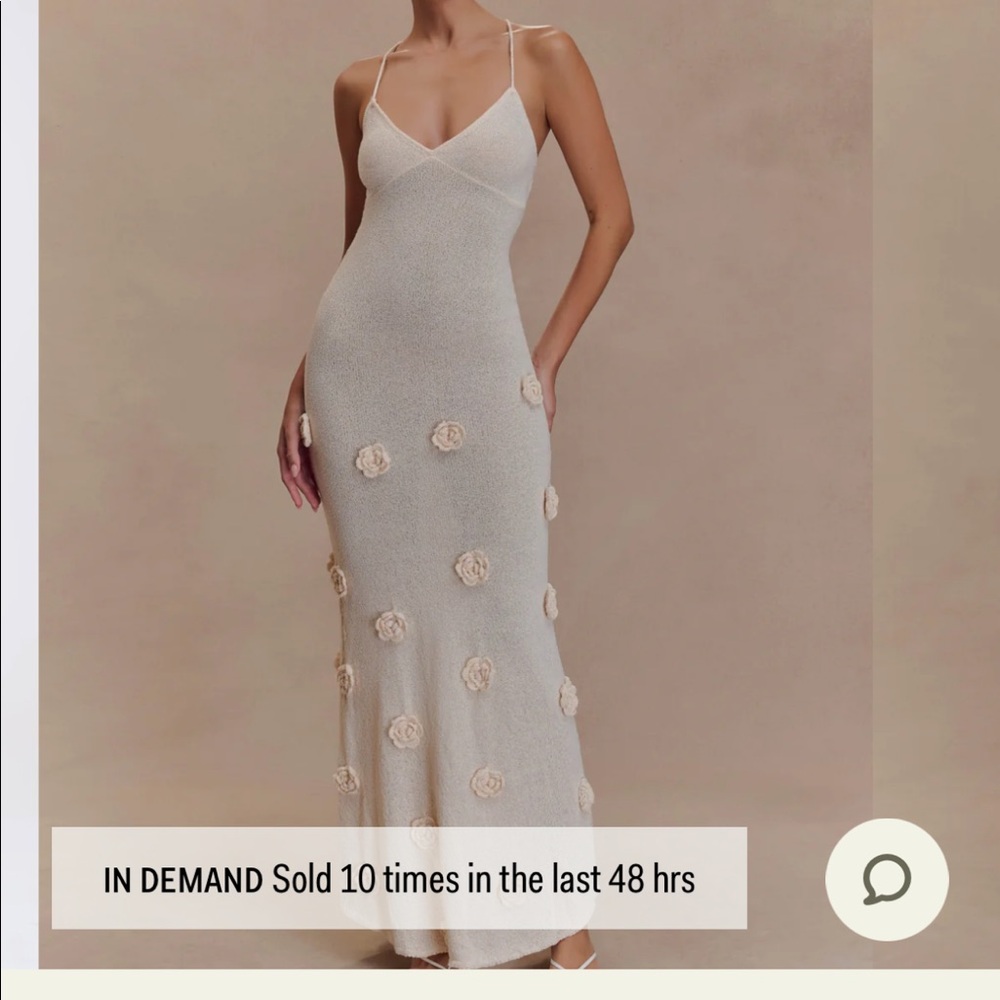 Meshki suki white dress NWT